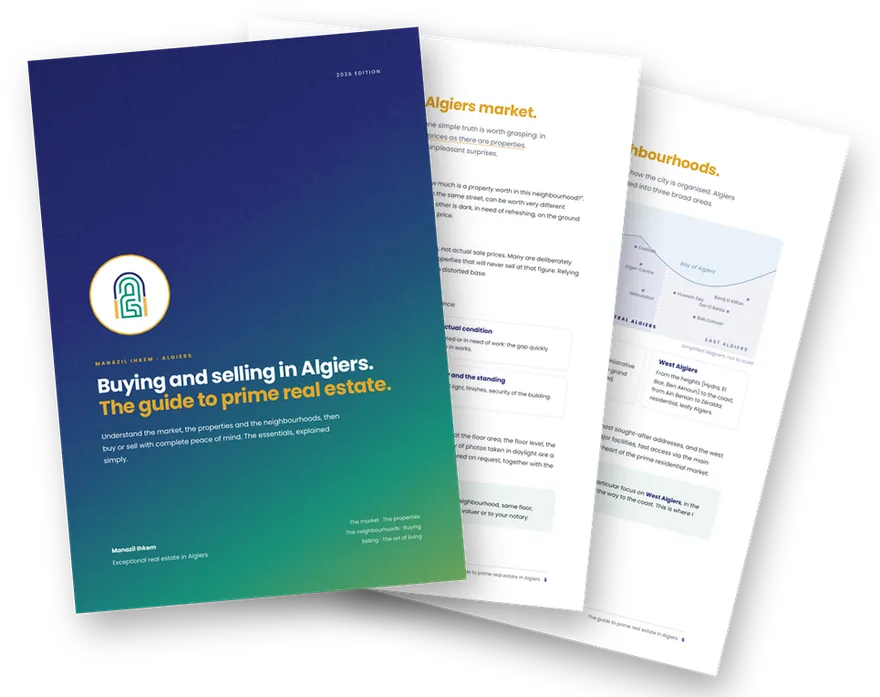 Preview of the guide: cover and inside pages